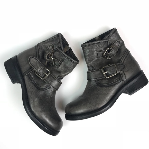 Steve Madden Shoes - Steve Madden Metallic Buckle Boots